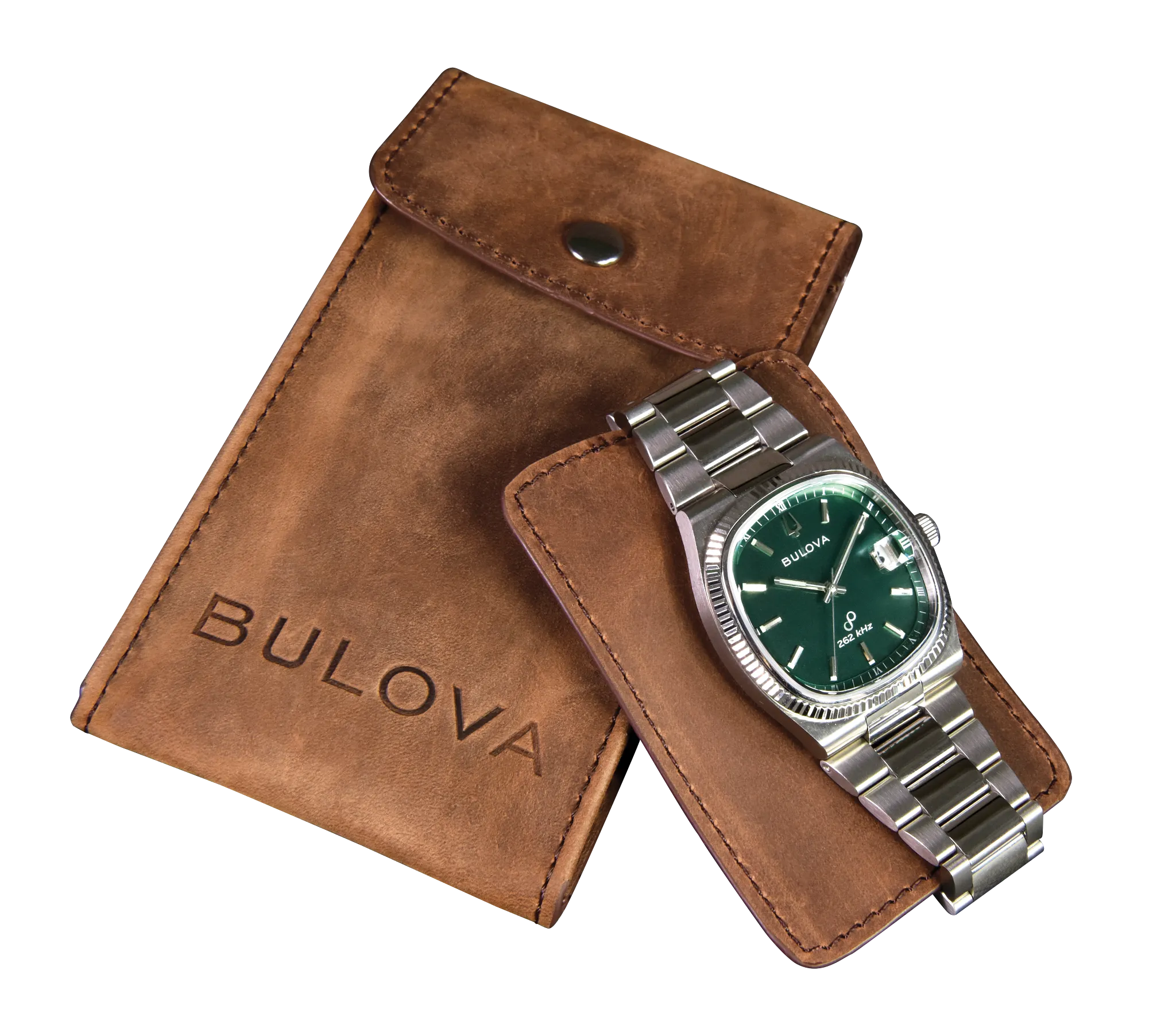 Brown Leather Watch Case | Bulova